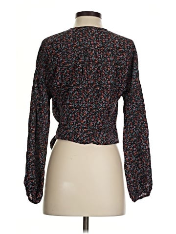Madewell Long Sleeve Silk Top (view 2)
