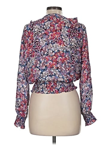 Parker Long Sleeve Silk Top (view 2)