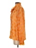 Saloni Orange Long Sleeve Silk Top Size 2 - photo 5