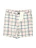 Janie and Jack Plaid Ivory Pink Shorts Size 3 - photo 1