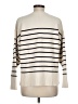 Zara Stripes Ivory Turtleneck Sweater Size M - photo 2