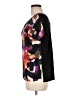Joseph Ribkoff Graphic Solid Multi Color Black Short Sleeve Blouse Size 8 - photo 5