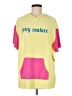 Juicy Couture Color Block Graphic Multi Color Yellow Poncho Size M - photo 1