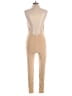 Blanc Solid Tan Jumpsuit Size L - photo 2