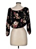 Polly & Esther Black 3/4 Sleeve Blouse Size M - photo 2