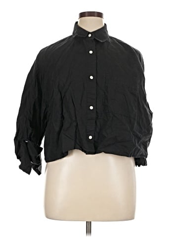 Madewell Straight-Hem Shirt in Linen-Cotton (view 1)