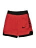 Nike 100% Polyester Color Block Red Athletic Shorts Size 4 - 5 - photo 1