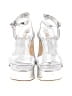 Larroudé Metallic Silver Heels Size 7 1/2 (estimated) - photo 2