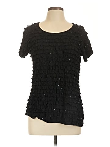 Brittany Black Short Sleeve Blouse (view 1)