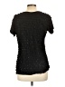 Brittany Black Black Short Sleeve Blouse Size L - photo 2