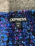 Express 100% Rayon Paisley Blue Cocktail Dress Size XS - photo 7