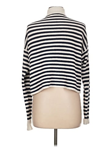Madewell Ribbed Half-Zip Sweater in Stripe (view 2)