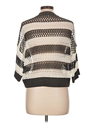 Madewell Pointelle-Stitch Sweater Tee in Stripe (view 2)