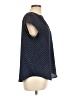 Fun2Fun Polka Dots Blue Short Sleeve Blouse Size L - photo 4