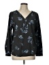Maurices 100% Polyester Black Long Sleeve Blouse Size L - photo 1