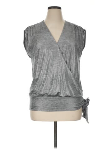 INC International Concepts Short Sleeve Blouse (view 1)