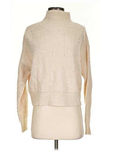 Aqua Cashmere Pullover Sweater (view 1)