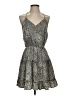 Tyche 100% Polyester Animal Print Silver Cocktail Dress Size S - photo 1