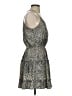 Tyche 100% Polyester Animal Print Silver Cocktail Dress Size S - photo 4