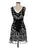Forever 100% Polyester Graphic Black Cocktail Dress Size M - photo 2