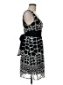 Forever 100% Polyester Graphic Black Cocktail Dress Size M - photo 4