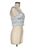 Zara Silver Sleeveless Blouse Size M - photo 4