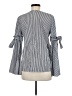 Cupio 100% Cotton Gray 3/4 Sleeve Blouse Size M - photo 2