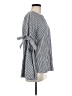 Cupio 100% Cotton Gray 3/4 Sleeve Blouse Size M - photo 4