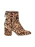 J.Crew 100% Leather Animal Print Tan Yellow Ankle Boots Size 8 1/2 - photo 1