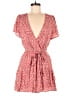 Blue Rain 100% Rayon Hearts Red Romper Size M - photo 1
