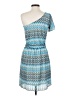 Star Vixen 100% Polyester Chevron-herringbone Blue Casual Dress Size S - photo 2