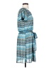 Star Vixen 100% Polyester Chevron-herringbone Blue Casual Dress Size S - photo 4