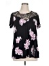 Torrid Black Short Sleeve Blouse Size 1X Plus (1) - photo 1