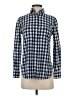 J.Crew Checkered-gingham Blue Long Sleeve Button-Down Shirt Size 0 (petite) - photo 1