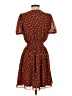 Madewell 100% Polyester Polka Dots Brown Casual Dress Size XS - photo 2