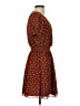 Madewell 100% Polyester Polka Dots Brown Casual Dress Size XS - photo 4