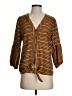 ISLA MAUDE 100% Rayon Orange 3/4 Sleeve Blouse Size XS - photo 1