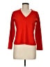 Eileen Fisher Red Wool Pullover Sweater Size M (petite) - photo 1