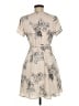 Lush 100% Polyester Print Tan Casual Dress Size M - photo 2