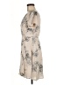 Lush 100% Polyester Print Tan Casual Dress Size M - photo 5