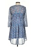 Holding Horses 100% Polyester Paisley Blue Casual Dress Size 0 Petite - photo 2