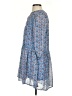 Holding Horses 100% Polyester Paisley Blue Casual Dress Size 0 Petite - photo 5