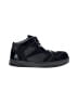 Reebok 100% Leather Solid Black Sneakers Size 9 1/2 - photo 1