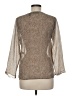 Apostrophe 100% Polyester Brown Long Sleeve Blouse Size M - photo 2