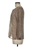 Apostrophe 100% Polyester Brown Long Sleeve Blouse Size M - photo 5