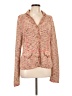 Sigrid Olsen Tweed Pink Cardigan Size L - photo 1