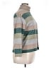 St. John's Bay 100% Cotton Stripes Tan Turtleneck Sweater Size XL - photo 4
