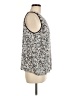 Lafayette 148 New York 100% Polyester Silver Sleeveless Blouse Size M - photo 4