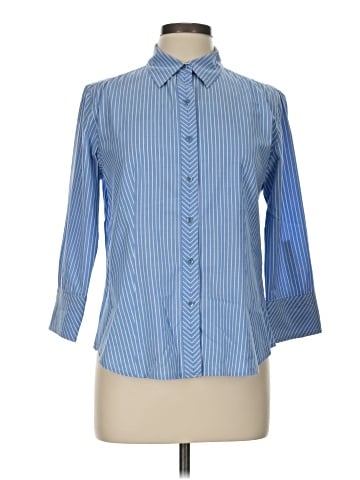 Talbots 3/4 Sleeve Button-Down Shirt (view 1)