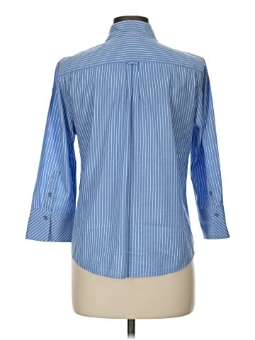 Talbots 3/4 Sleeve Button-Down Shirt (view 2)
